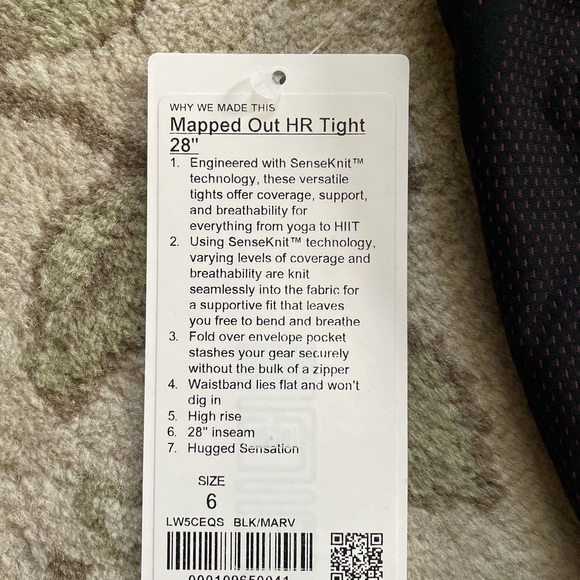 NWT Lululemon Mapped Out High Rise Tight - Picture 5 of 5